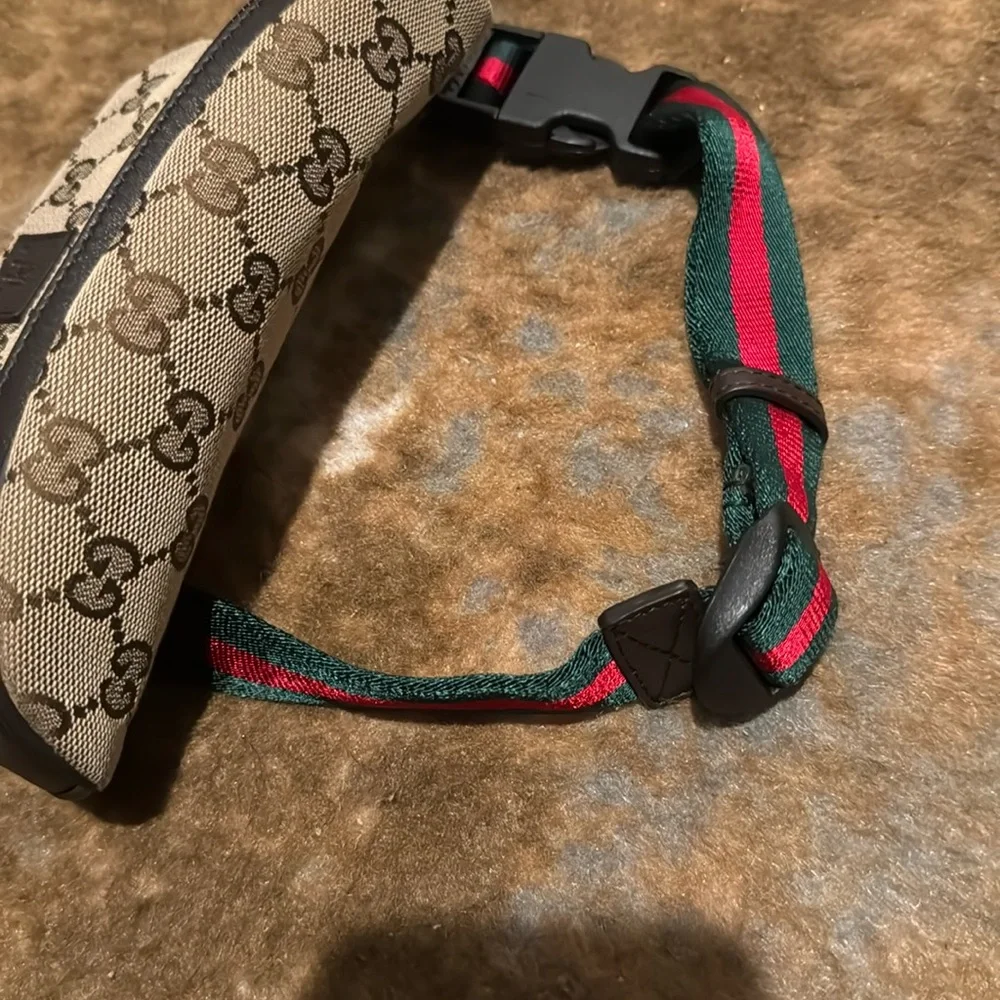 Gucci kids Beige and Brown Monogram Belt Bag